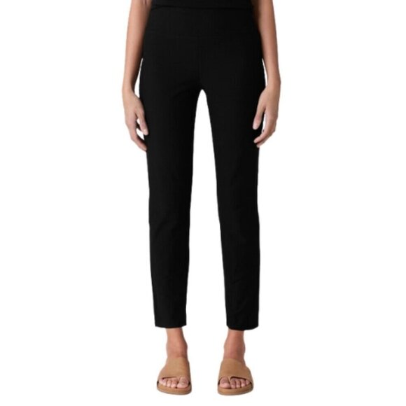 Eileen Fisher Pants - Eileen Fisher Womens Medium Pull On Ankle Pant In Black Made in USA